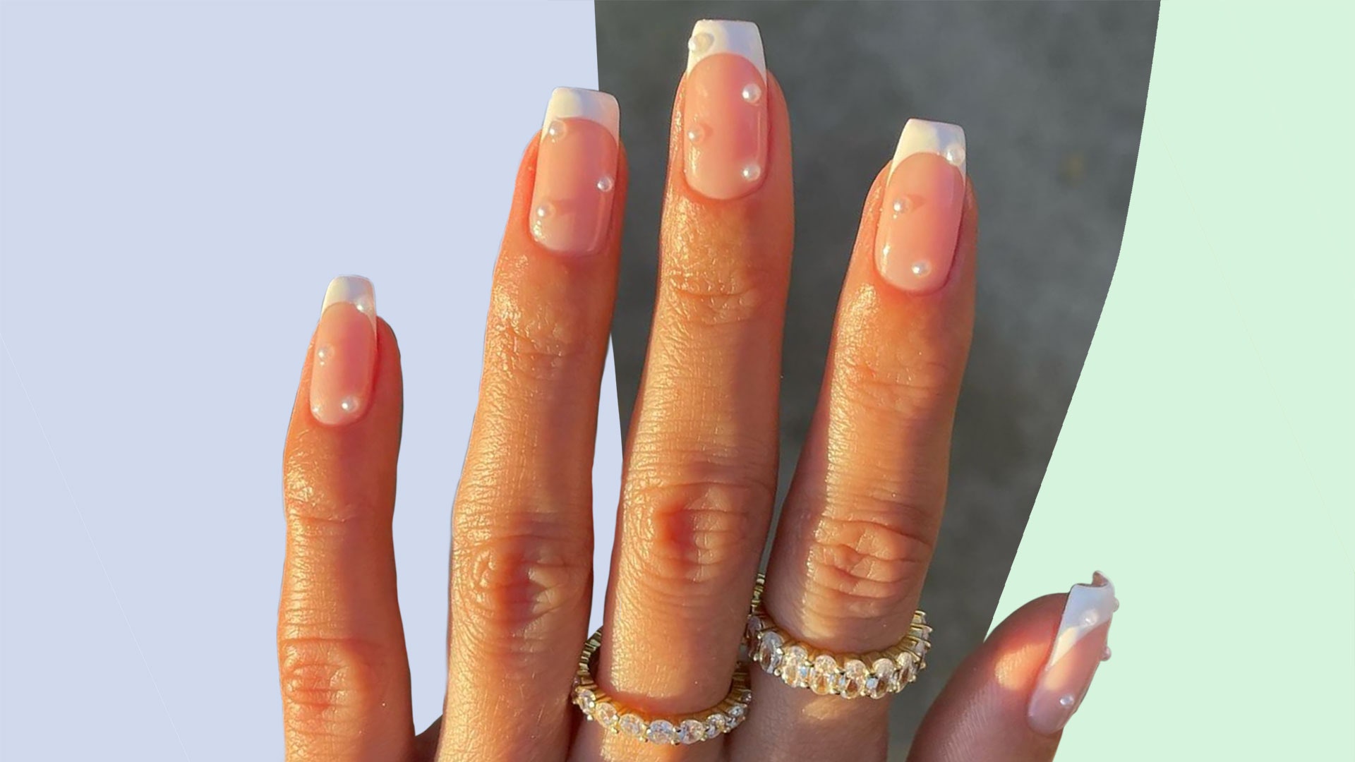 5. Mother of the Bride Nail Design with Pearls - wide 4