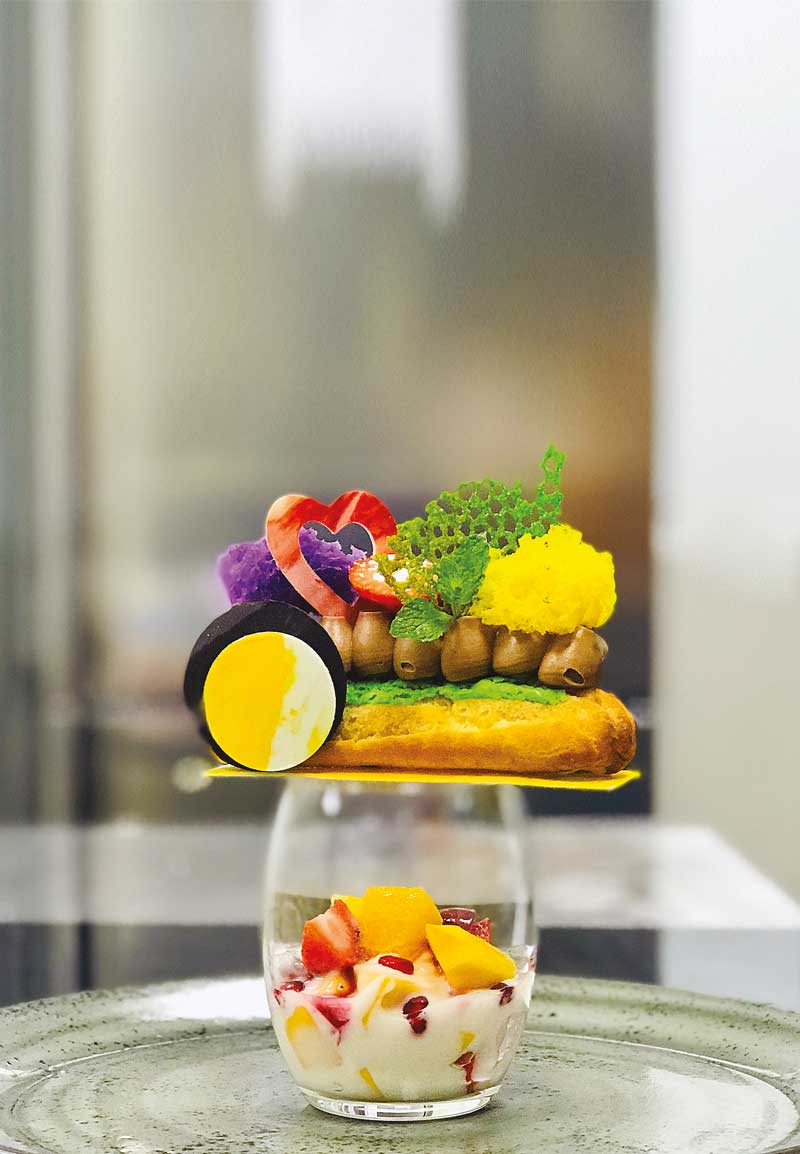 GOURMET-GURU--RAJAPAKSHA-LIVING-MAGAZINE-HOMEMADE-FRUIT-YOGHURT-WITH-PISTACHIO-CROQUETTE-ECLAIRS