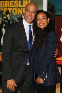 Cory Booker and Rosario Dawson